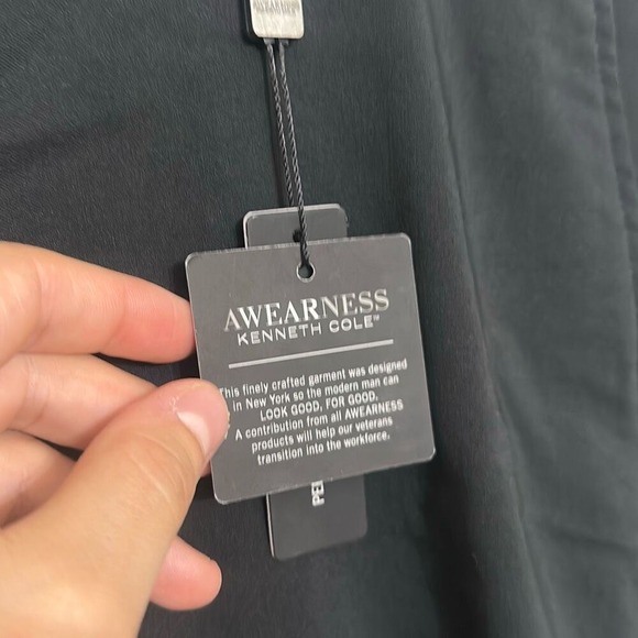 NWT Kenneth Cole Mens Black Slim Fit Stretch Performance Tech Short Size 34 - Picture 3 of 9